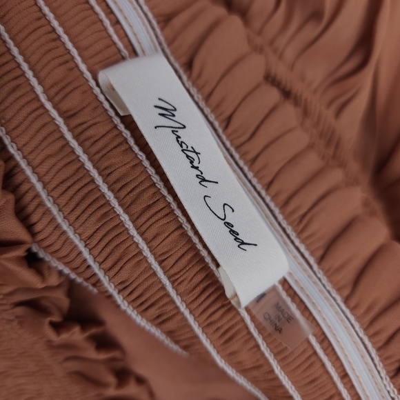 Mustard Seed Tan Ruffle Layered Skort Sz M - Picture 7 of 8